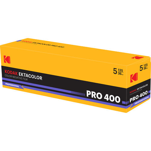 Kodak Ektacolor Pro 400 5-PACK (35mm Roll Film, 36 Exposures)
