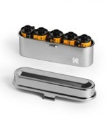 Kodak steel 135 film case, silver lid, silver body